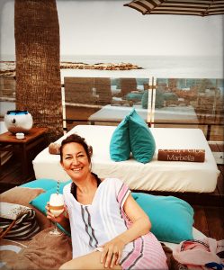 Me at the Ocean Club njoying a Latte