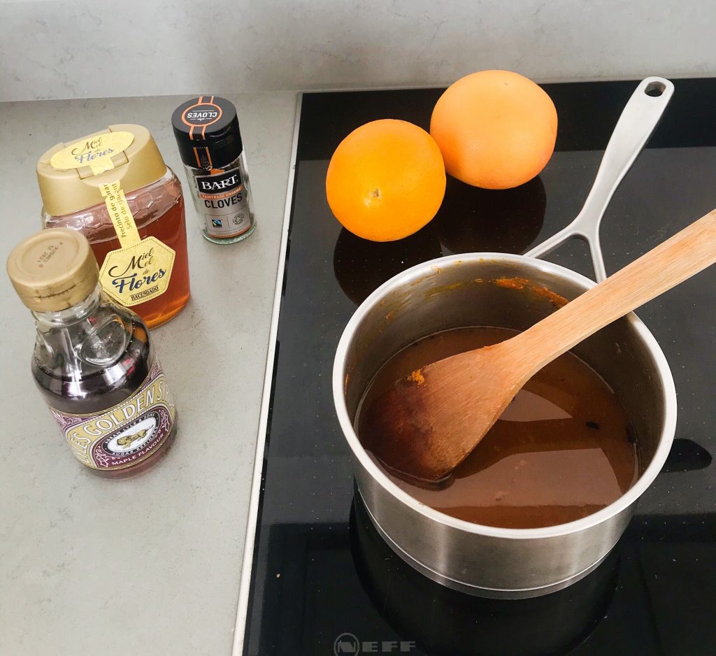 Making some homemade syrup