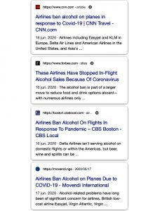 Alcohol Ban on Airplanes