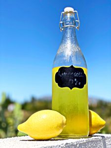 Homemade alcohol-free Limoncello