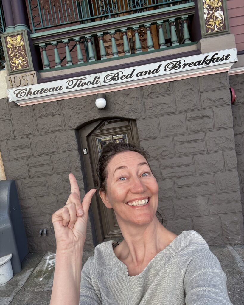 Me in front of Tivoli, where my city retreat takes place